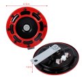 12v Car Grille Mount Electric Tone Horn Loud Red