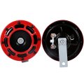 12v Car Grille Mount Electric Tone Horn Loud Red