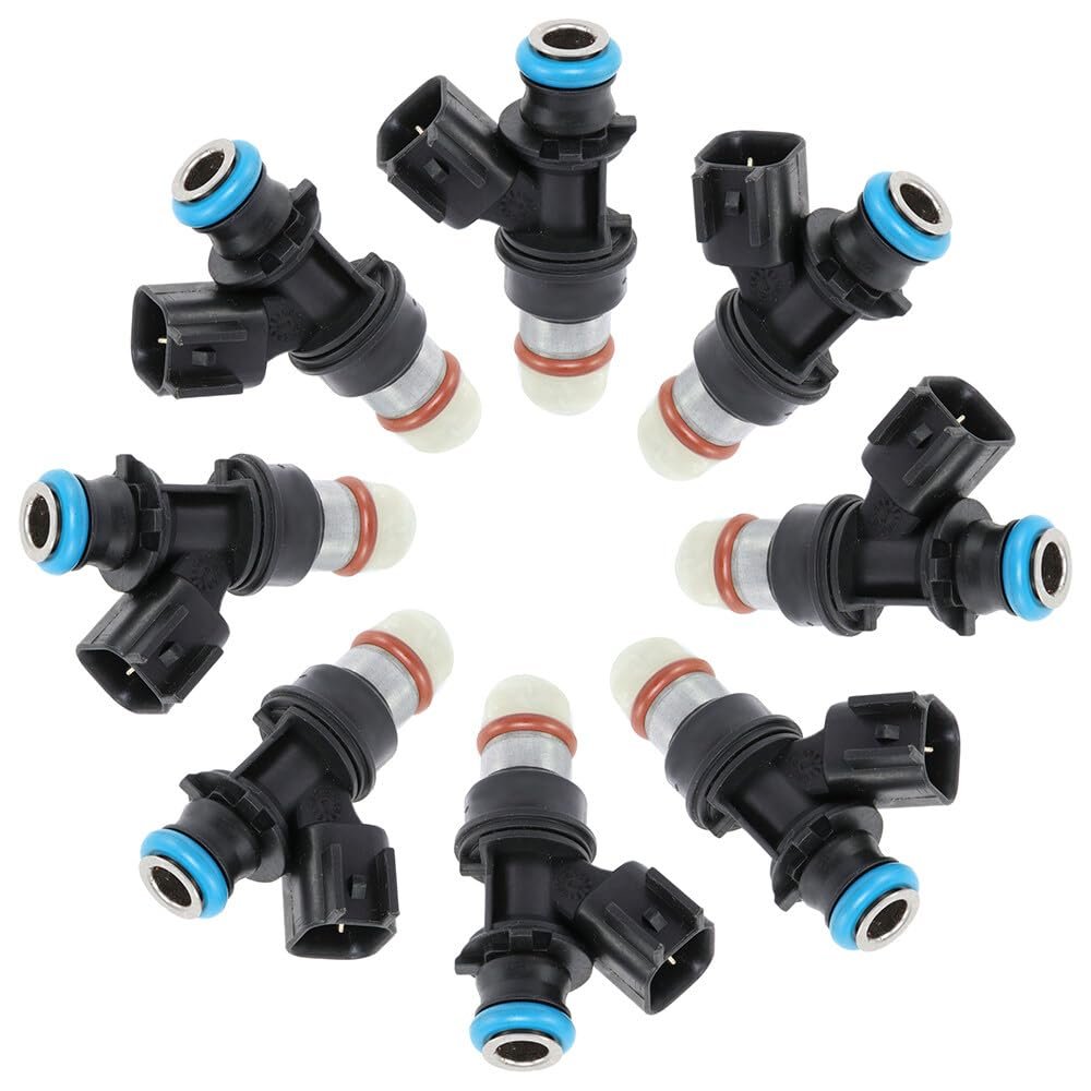 Fuel Injectors 12580681 For Chevy Silverado Gmc Sierra Cadillac Escalade 8 Pieces 2005 2009 Buick And Gasoline Engines
