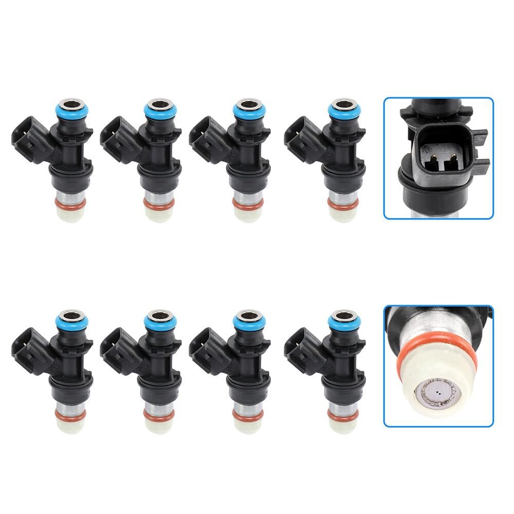 Fuel Injectors 12580681 For Chevy Silverado Gmc Sierra Cadillac Escalade 8 Pieces 2005 2009 Buick And Gasoline Engines