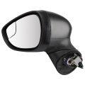 Towing Mirror Glass Fit For 2014-2016 Fiesta Ford Left Outside Rear View D2bz17683f-pfm
