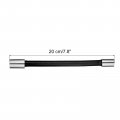 Uxcell 2pcs Foaming Extension Tube Faucet Lengthen Extender Sink Drain Bathroom Flexible Water Hose Adapter Black 20cm