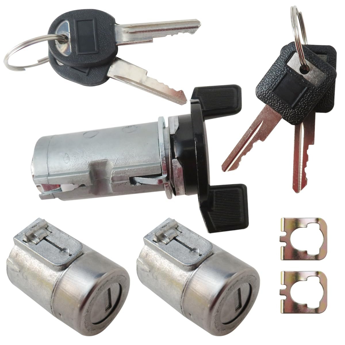 Ignition Key Switch Cylinder Set 701400 700843 Car Door Lock Kit Fit For Chevrolet C2500 Base Cab Chassis 2-door 7 4l 454cu In