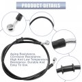 X Autohaux 35 43 Length 10mm Id Motorcycle Hydraulic Brake Line Oil Hose Pipe Stainless Steel Braided Cable For Atv Motocross
