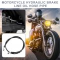 X Autohaux 35 43 Length 10mm Id Motorcycle Hydraulic Brake Line Oil Hose Pipe Stainless Steel Braided Cable For Atv Motocross