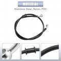 X Autohaux 35 43 Length 10mm Id Motorcycle Hydraulic Brake Line Oil Hose Pipe Stainless Steel Braided Cable For Atv Motocross