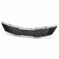 Ki1200189 Factory Style Front Bumper Grill Grille Assembly With Smoke Moulding For Optima Lx 2016-2018 Painted Black 