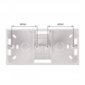 Uxcell Wall Switch Box Electrical Outlet Surface Mount Cassette 2 Gang 2pcs