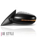 Ki1320206 Factory Style Driver Left Side Mirror Power Folding Adjust Heated Glass Turn Signal Blind Spot Detection Compatible