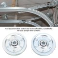 Garage Door Pulley Heavy Duty 3in Quiet Zinc Plated Kit 200lb Rated Load For Most Doors