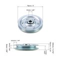 Garage Door Pulley Heavy Duty 3in Quiet Zinc Plated Kit 200lb Rated Load For Most Doors