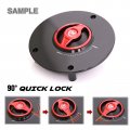 Autobahn88 Motorcycle Fuel Tank Cap Keyless Quick Lock Release Compatible With Kawasaki Versys 650 2006-2013 Blade Style