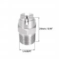 Uxcell Flat Fan Spray Tip 1 4bspt Male Thread 304 Stainless Steel Nozzle 65 Degree 2 4mm Orifice Diameter Pcs