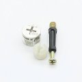 Flyshop Furniture Connecting Cam Fitting M6 Dowel Pre-inserted Nut Black 10 Sets