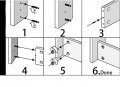 Flyshop Furniture Connecting Cam Fitting M6 Dowel Pre-inserted Nut Black 10 Sets
