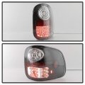 Acanii For 1997-2003 Ford F150 Pickup Flareside Black Housing Led Tail Lights Brake Lamps Pair Set Driver Passenger