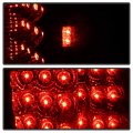 Acanii For 1997-2003 Ford F150 Pickup Flareside Black Housing Led Tail Lights Brake Lamps Pair Set Driver Passenger