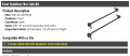 Front Stabilizer Bar Link Kit Set Of 2 Compatible With 2010-2015 Toyota Prius