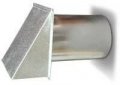 10 Inch Galvanized Steel Exterior Side Wall Cap With Screen Only 
