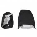 Ecotric Artificial Leather Driver Seat Cover Black Compatible With 2005 2006 2007 2008 2009 Mustang Bottom And Top Protector