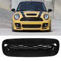 2 Pcs Front Engine Hood Vent Trim Black Air Outlet Cover For S R56 R55 R57 R58 R59