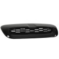 2 Pcs Front Engine Hood Vent Trim Black Air Outlet Cover For S R56 R55 R57 R58 R59