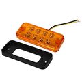 6 Pcs 12v 8 Led Truck Trailer Side Marker Lights Indicator Lamps Color Yellow 