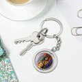 Graphics More Wonder Woman 1984 Golden Eagle Armor Keychain Spinning Round Chrome Plated Metal