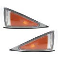 Chevy Cavalier Corner Light Pair Set 1995 1996 1997 1998 1999 Clear And Amber Lens Driver Passenger Side Gm2550137 Gm2551137 