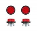 4 Pack Red Reflector Motorcycle License Plate Bolts 