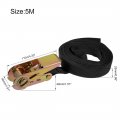 Uxcell Ratchet Tie Down Lashing Strap 1 X 16ft 550lb 250kg Load Polypropylene For Moving Securing Cargo Black Pack Of 2