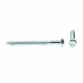 Prime-line Hex Lag Screws 3 8 In X 4 A307 Grade A Zinc Plated Steel 50 Pack