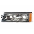 Chrome Housing Signal Light For Chevrolet Silverado 1500 2500 3500 Hd And Avalanche Left Driver Side Park Assembly Clear Lens 