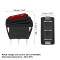 X Autohaux Interior 1 Set Dc 12v-24v 20a Led Rocker Switch On-off 3 Pins Toggle Waterproof For Caravan Camper Dashboard