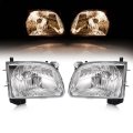 Hecasa Pair Headlights W Bulbs For 2001-2004 Toyota Tacoma Replacement 8111004110 8115004110 To2503136 To2502136 Halogen Front 