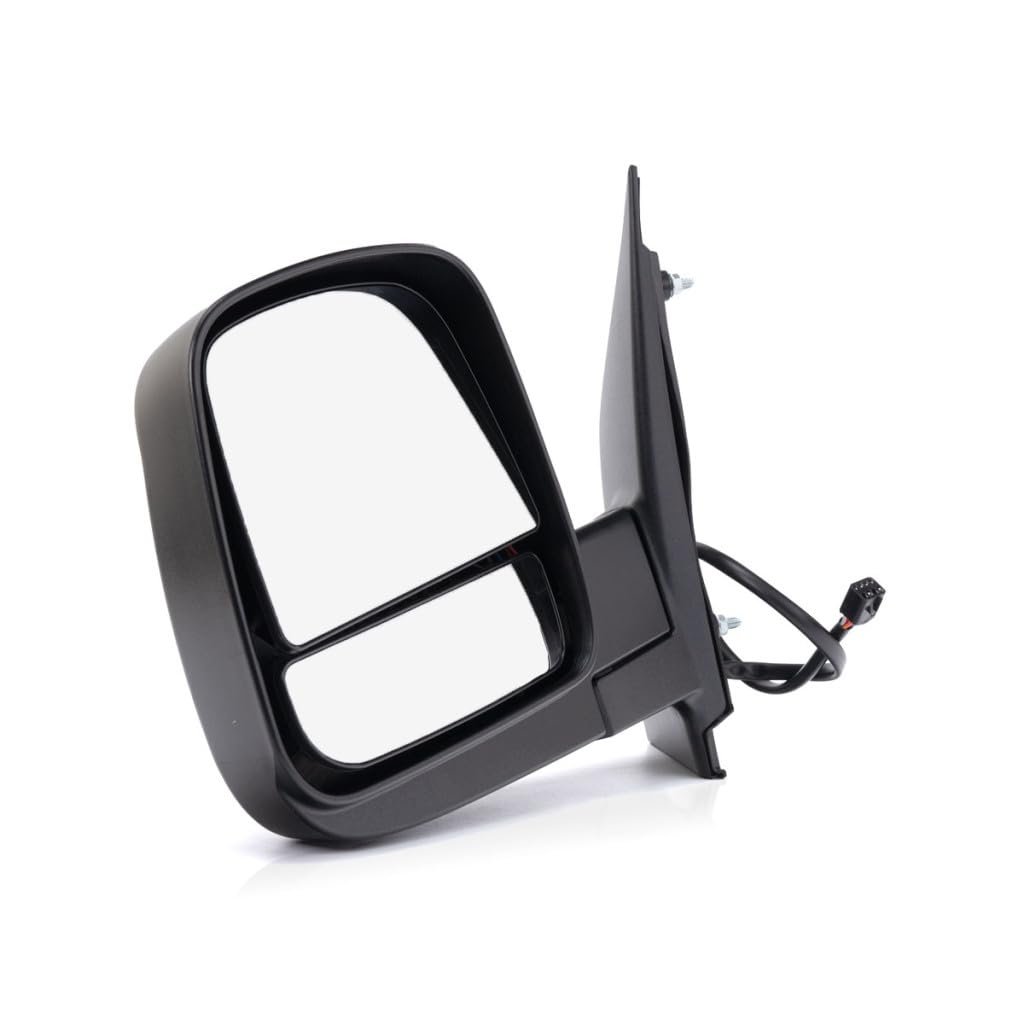 Power Door Mirror Driver Side For Chevy Express 1500 2500 3500 2008 2011 Heated Dual Glass Replacement Gm1320396 15227418 Black
