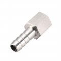 Uxcell Stainless Steel Barb Hose Fitting Connector Adapter 10mm Barbed X M14 Female Pipe 1pcs