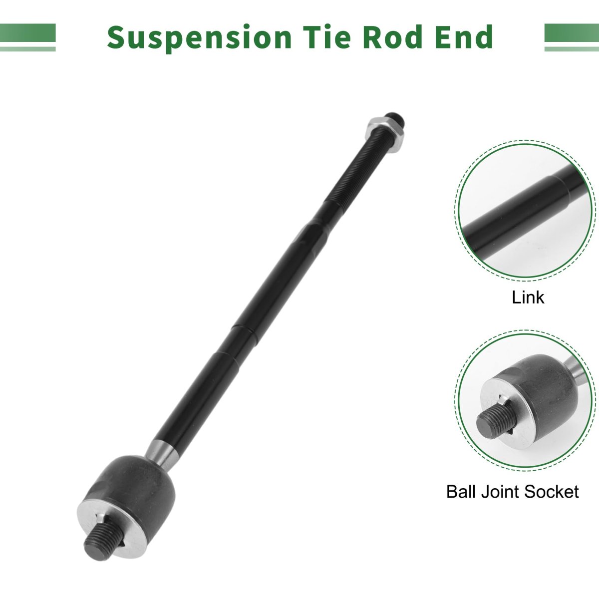 10pcs Front Suspension Kit Inner Outer Tie Rod End Sway Bar Link Lower Ball Joint With Boot For Mazda Tribute 05-06 08-09 No