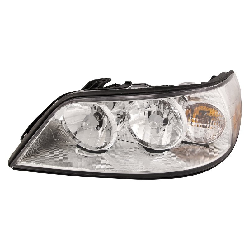 Headlightsdepot Chrome Housing Halogen Headlight For Lincoln Town Car 2005-2011 Includes Left Driver Side Headlamp