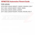 Vipmotoz Full Led License Plate Light Compatible With 2017-2022 Lexus Is300 Is350 Rc300 Rc350 Gs300 Gs350 Ls500h Chrome Housing