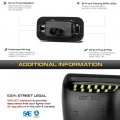 Vipmotoz Full Led License Plate Light Compatible With 2017-2022 Lexus Is300 Is350 Rc300 Rc350 Gs300 Gs350 Ls500h Chrome Housing