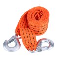 Keenso Car Towing Strap Tool High Strength 4 Meter Load 3 Ton Trailer Rope Tow Cable With Hooks For Emergency Vehicle 