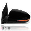 Hy1320247 Factory Style Driver Left Side Mirror Manual Folding Power Adjust Heated Glass Turn Signal Blind Spot Compatible With