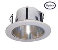 6 Pack 4 Inches Open Reflector Trim Trims for Line Voltage Recessed Light Lighting-fit Halo Juno