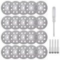 20pcs 545 Diamond Cutting Wheel 22mm With 402 Mandrel 3mm 4x And Screwdriver For Rotary Tools Replacement Ez545 544 Lock Cut 