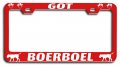 Got Boerboel Dogs Pets Rd Metal License Plate Frame Tag Holder W2 