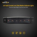 Partsam 10pcs 3 8 Thin Amber 6led Side Marker Clearance Lights Grill Strip Indicators For 12v Trailer Lorry Van Trucks Pickup