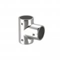 Uxcell Tee Rail Fitting 3-way 316 Stainless Steel Pipe Connector Polishing For 25mm 1 Od Handrail Railing