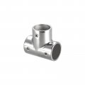 Uxcell Tee Rail Fitting 3-way 316 Stainless Steel Pipe Connector Polishing For 25mm 1 Od Handrail Railing