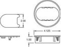 Round Plastic Desk Grommet Black 10 Pack Fits 2 25 In X 3 75 Hole 4 125 Overall Width 1 Thickness